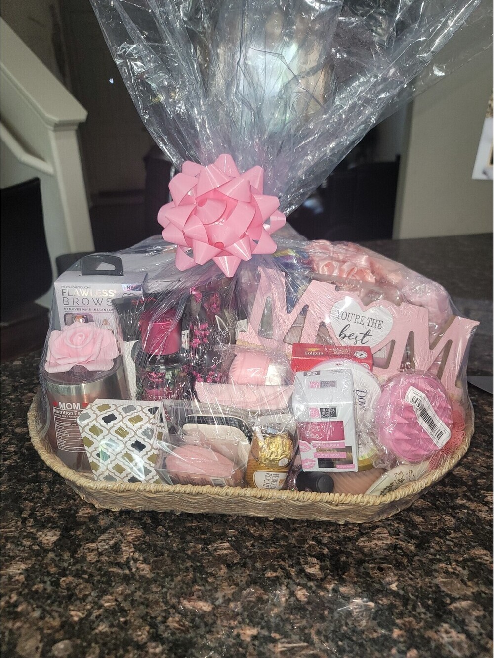Mother's Day Gift Basket with Flowers, Chocolate sets
